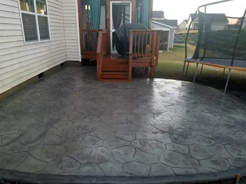 stained concrete patio colors